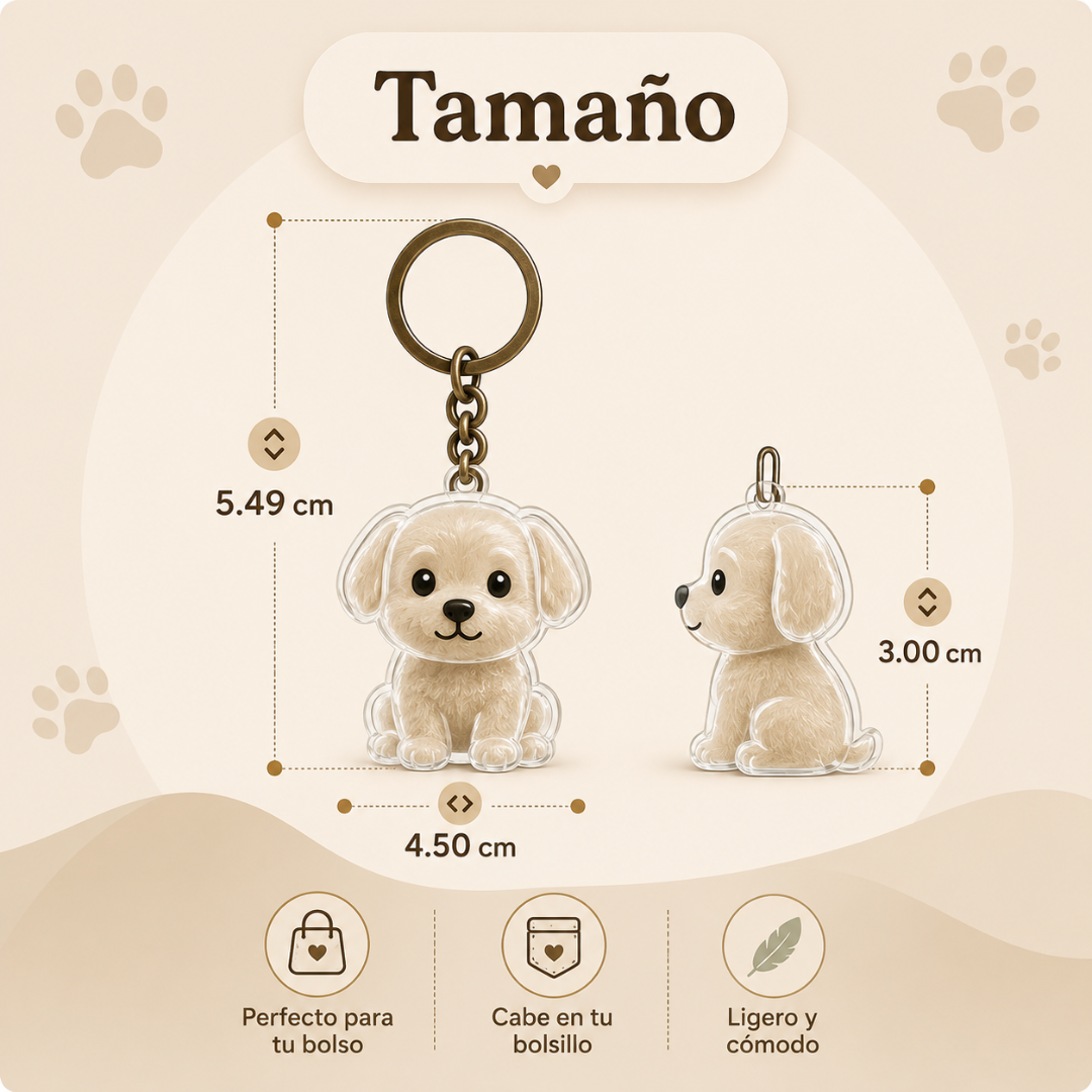 Pawmy™ Llavero Cápsula para Pelo de Mascota